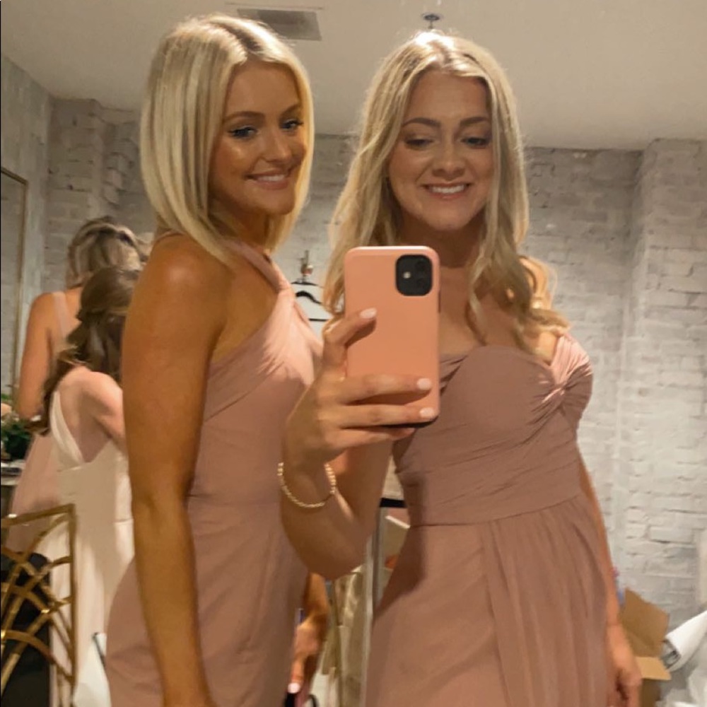 Azazie bridesmaid dress in Dusty Rose